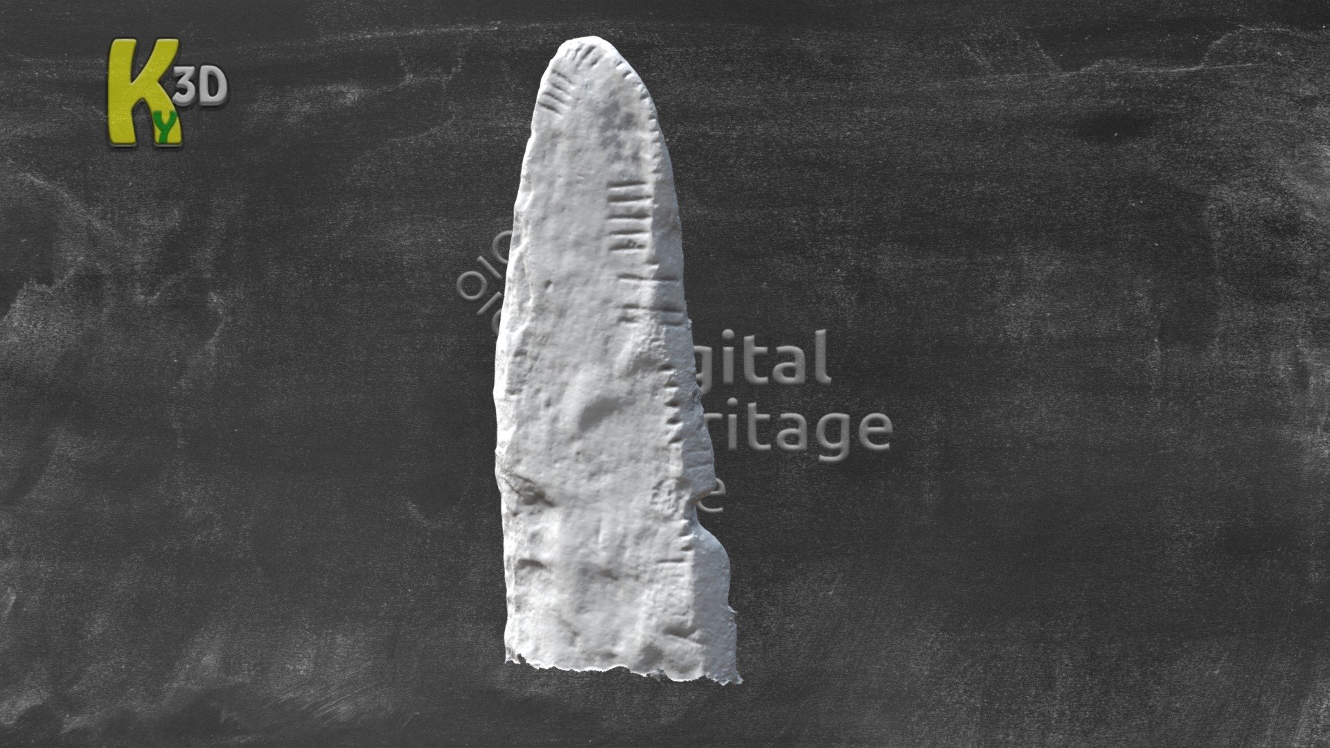 KE043-25001 - AN BAILE ÍOCHTARACH - Ogham Stone