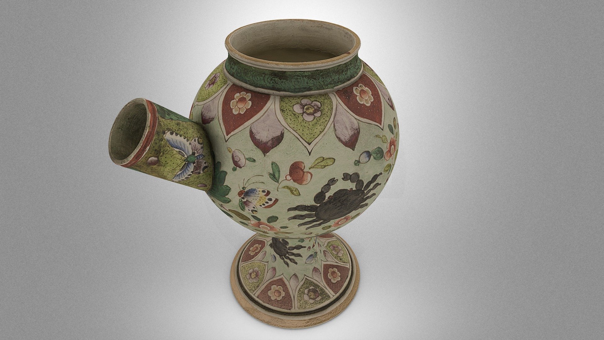 Leeds Pearlware type apothecary vessel