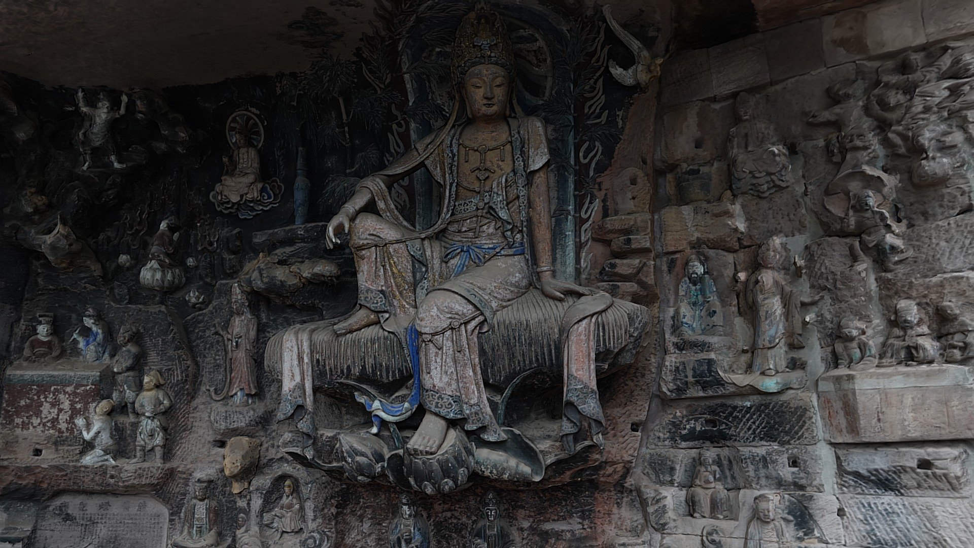 Water-Moon Guanyin in Anyue 安岳毗卢洞水月观音