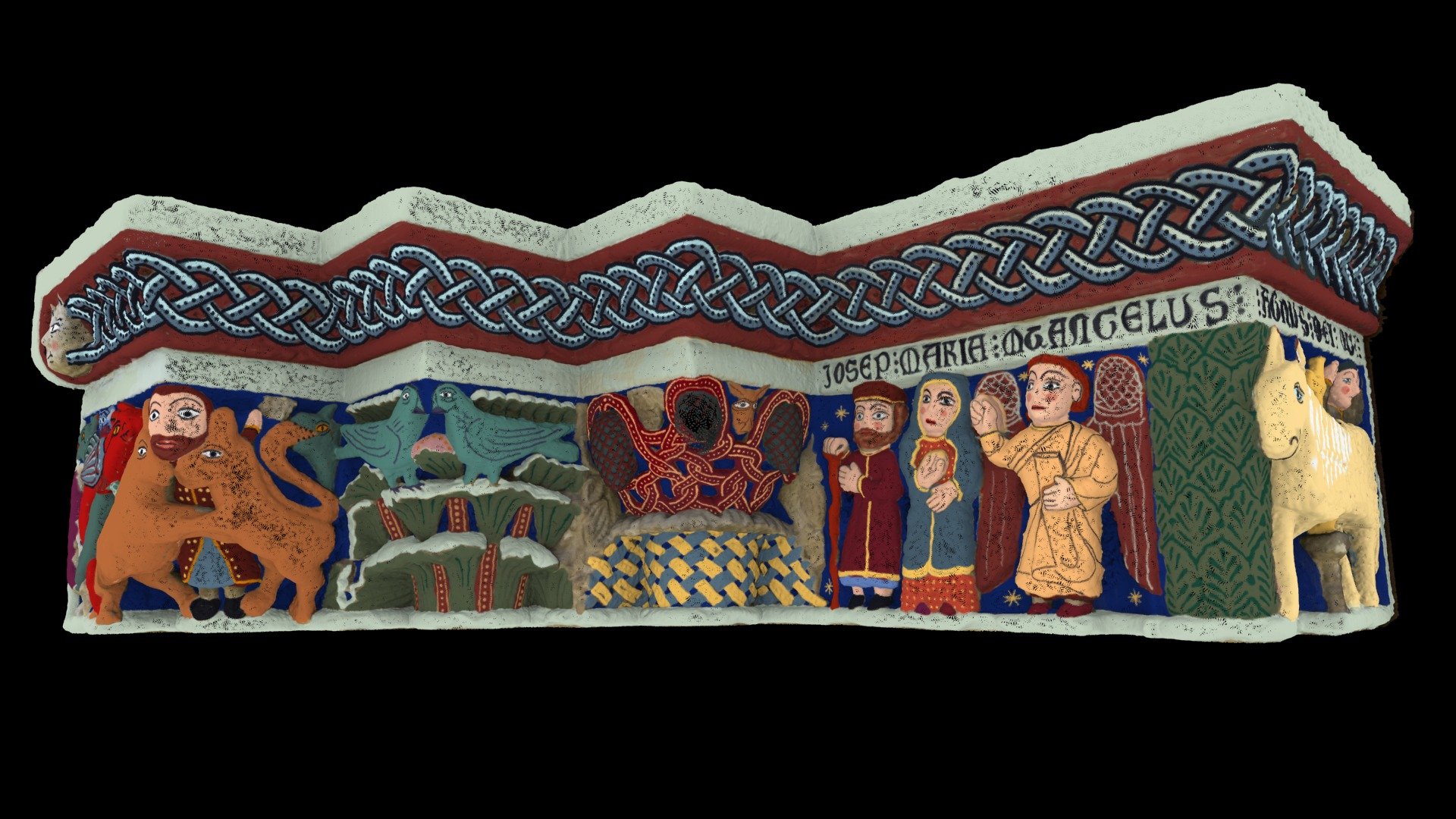Point cloud Santa Maria de Vilagrassa Polychrome