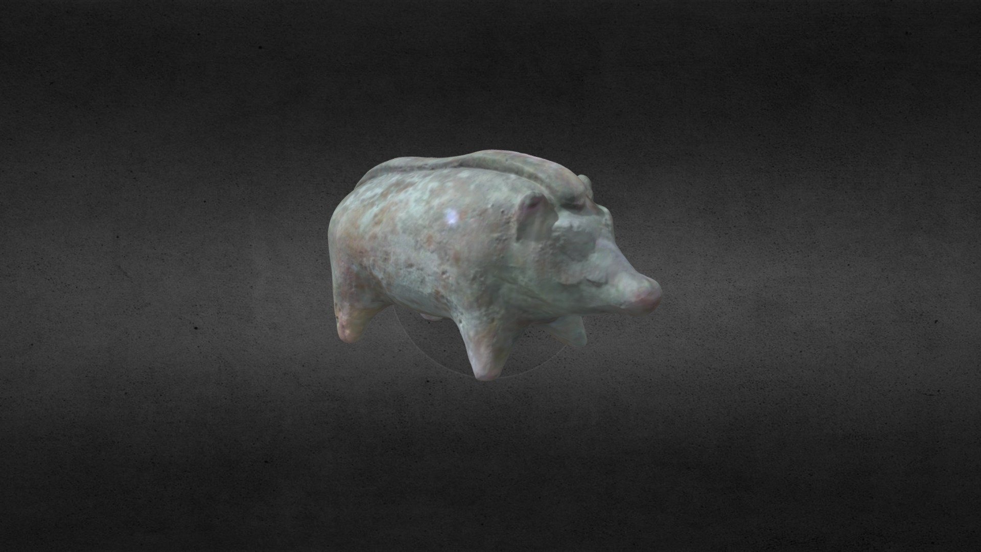 Ceramic figure of a boar