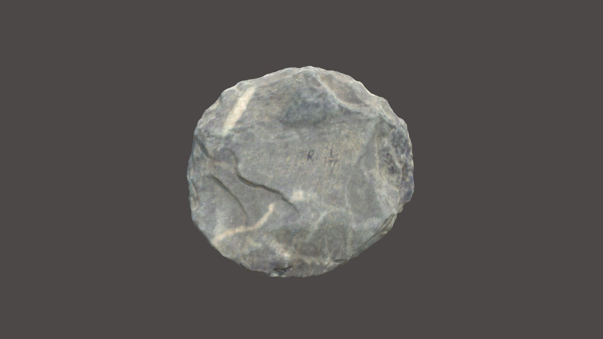FR049, Late Woodland, chipped slate disc