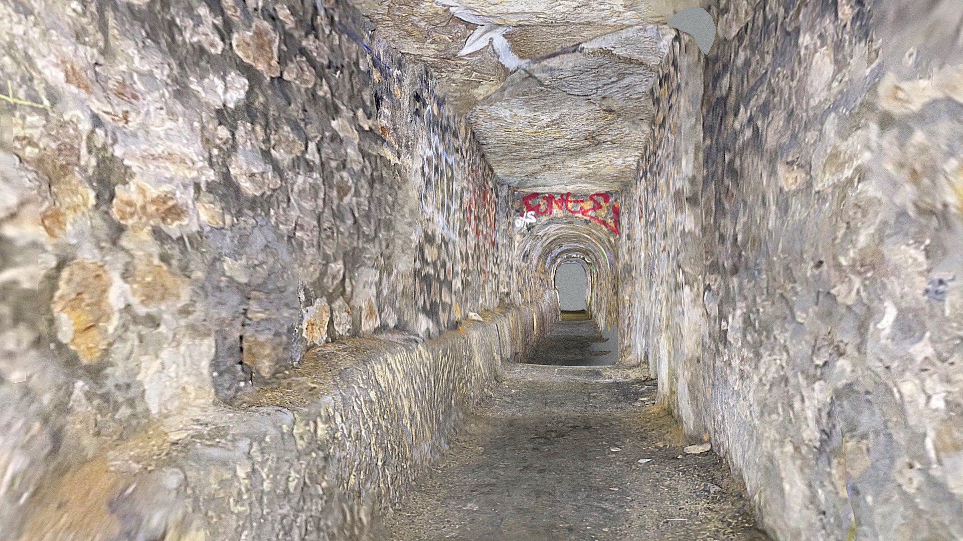 Paris catacombs - Large gallery
