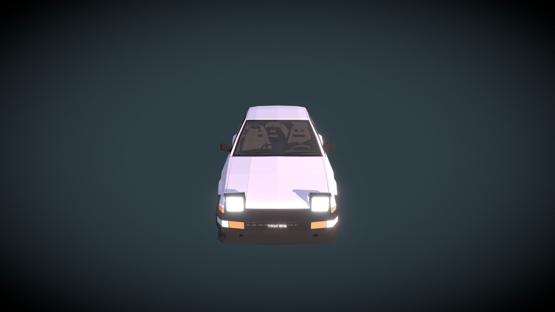 Low Poly AE86 Coupe