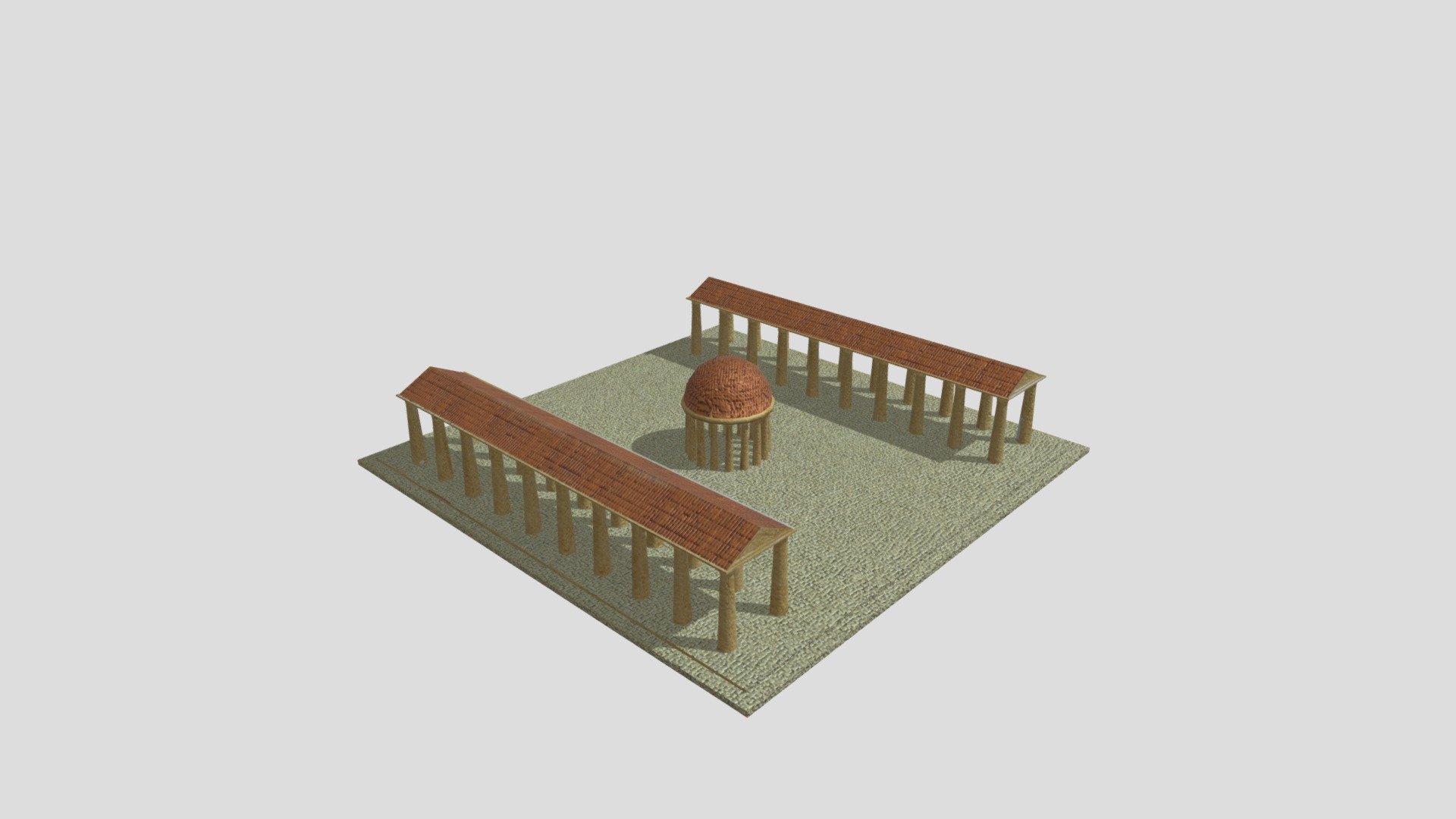 Low Poly Roman Forum (WIP)
