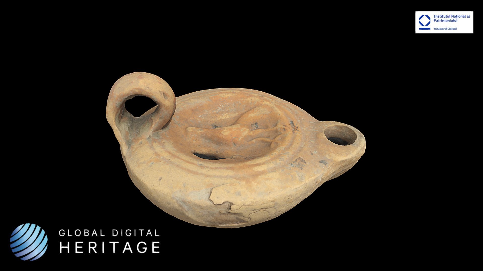 Ceramic oil lamp