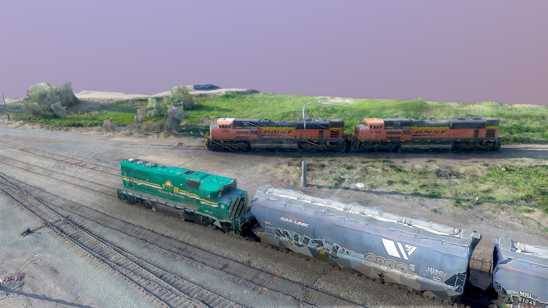 You ready for this...The whole train with engine