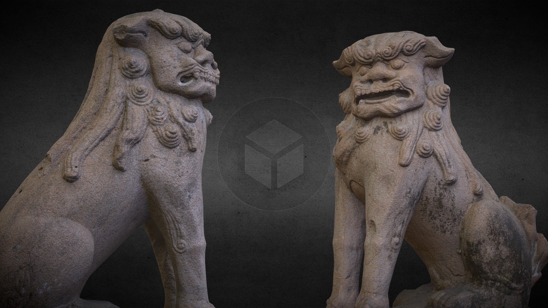 Lion-dog (Komainu, from Yasui-konpiragu Kyoto)