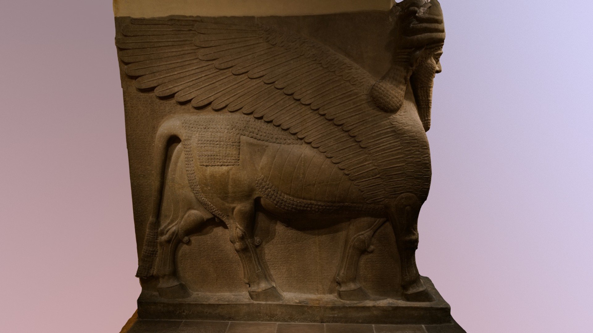 #20 - Assyrian Human-headed winged bull 859 B.C