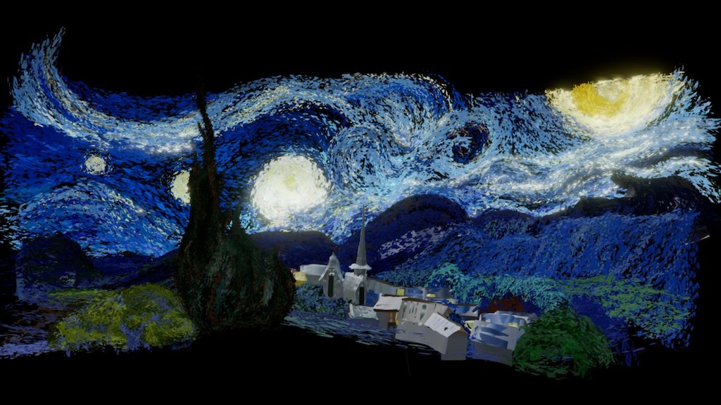 Starry Night Diorama Tilt Brush