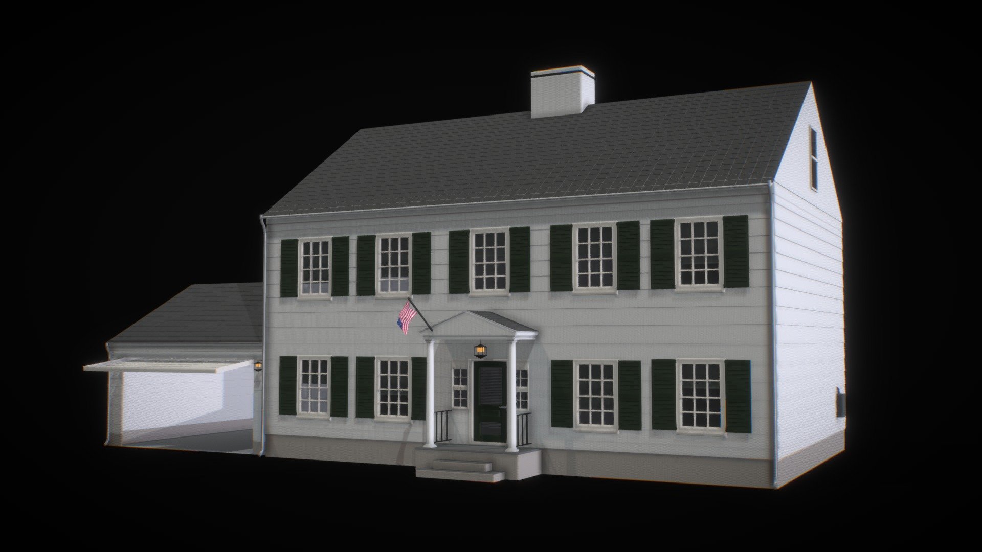 American Colonial house