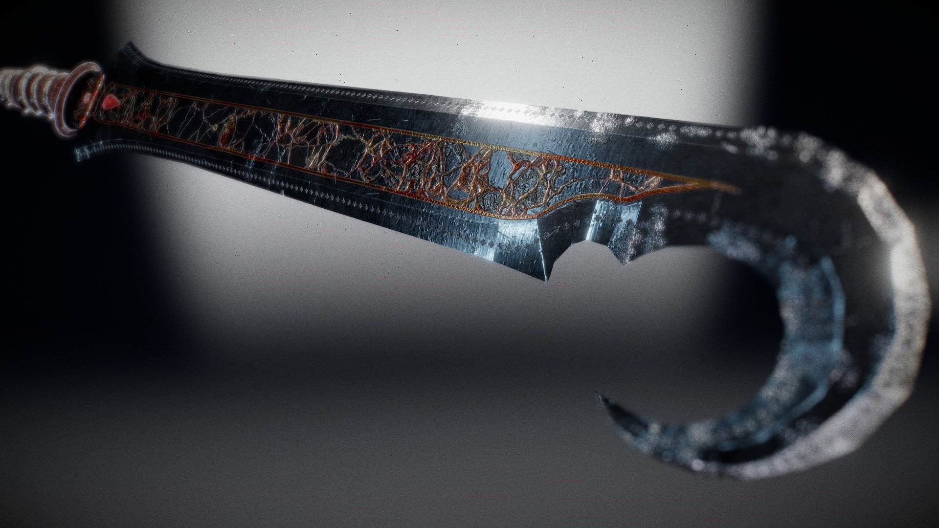 FREE Magma-Forged Hook Sword | Fantasy sword