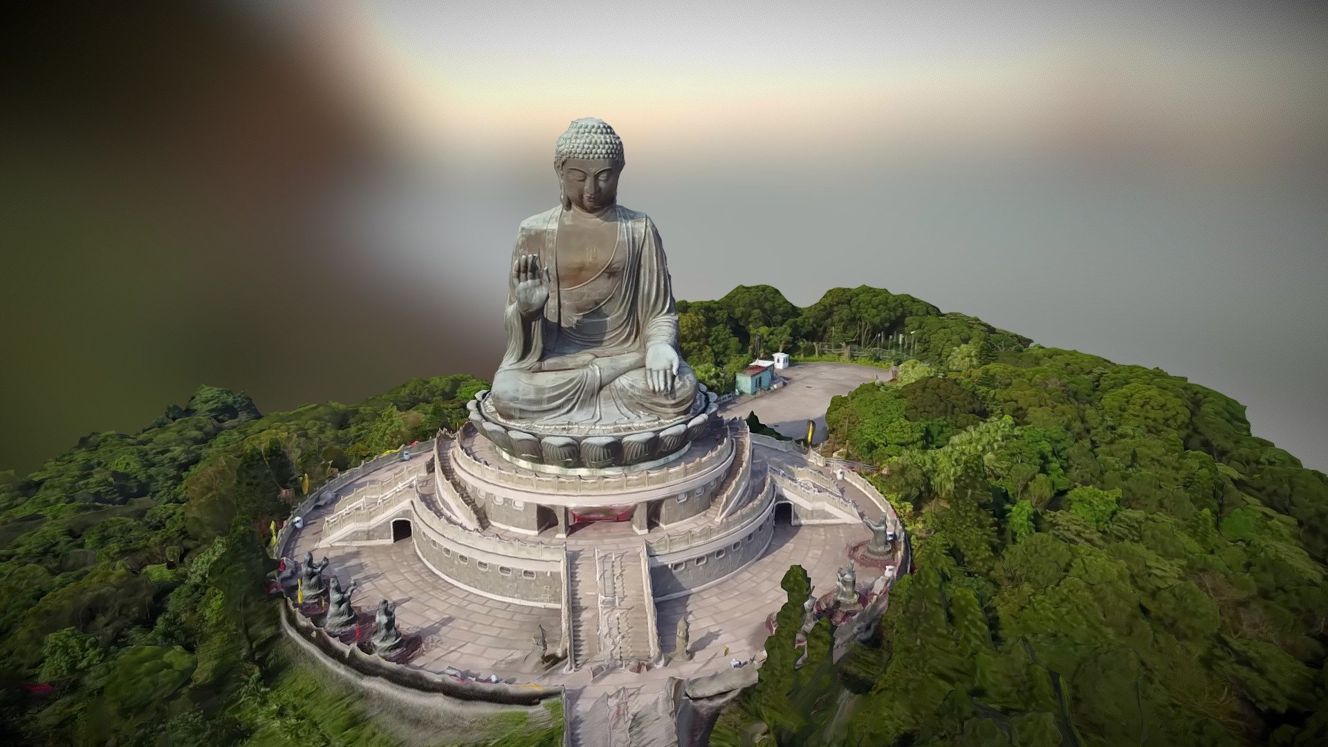 Tian Tan Buddha videogrammetry scan