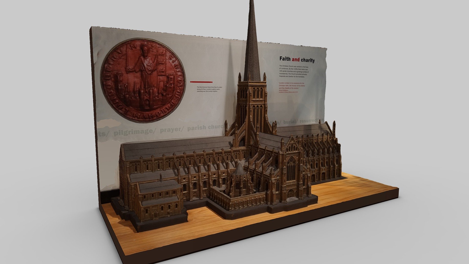 Old St Paul's Cathedral Model