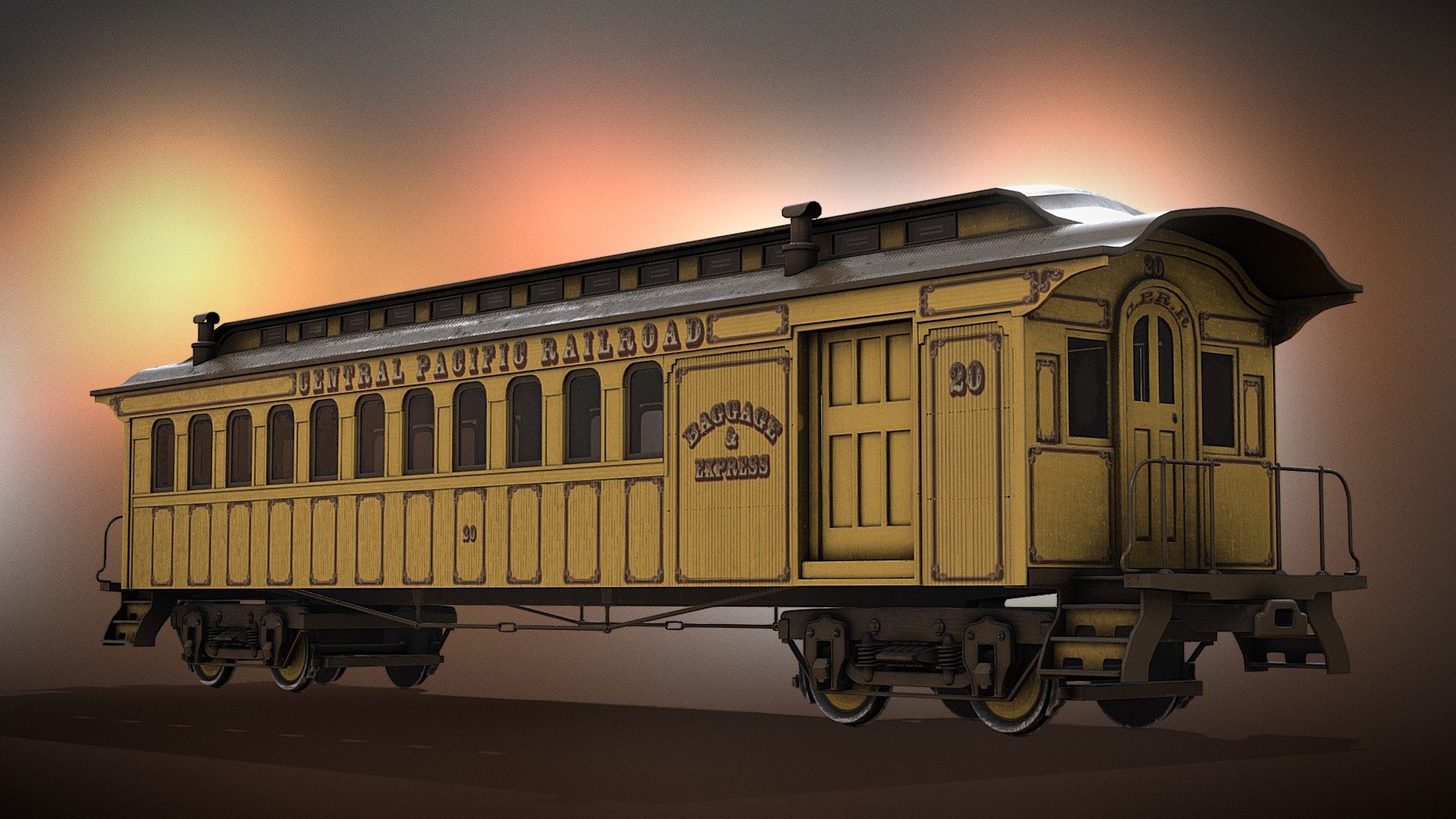 Central Pacific Combine Car