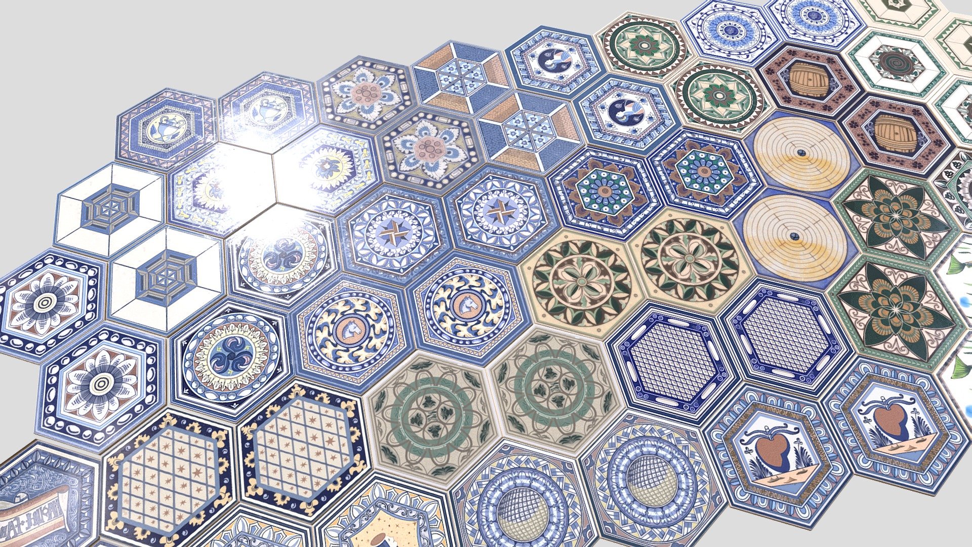 Tiles from Southern Italy
