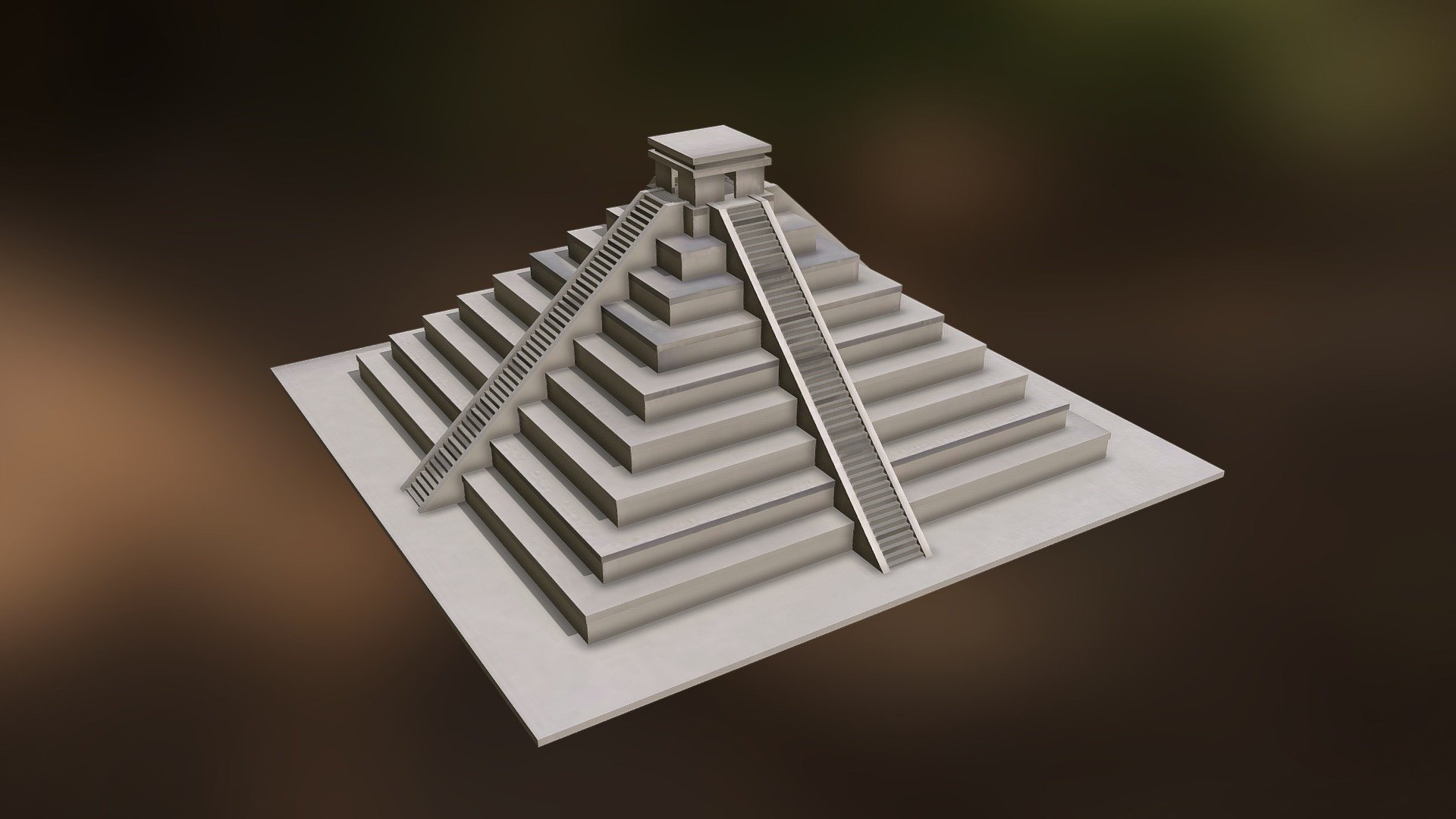 Mayan Pyramid LOW POLY