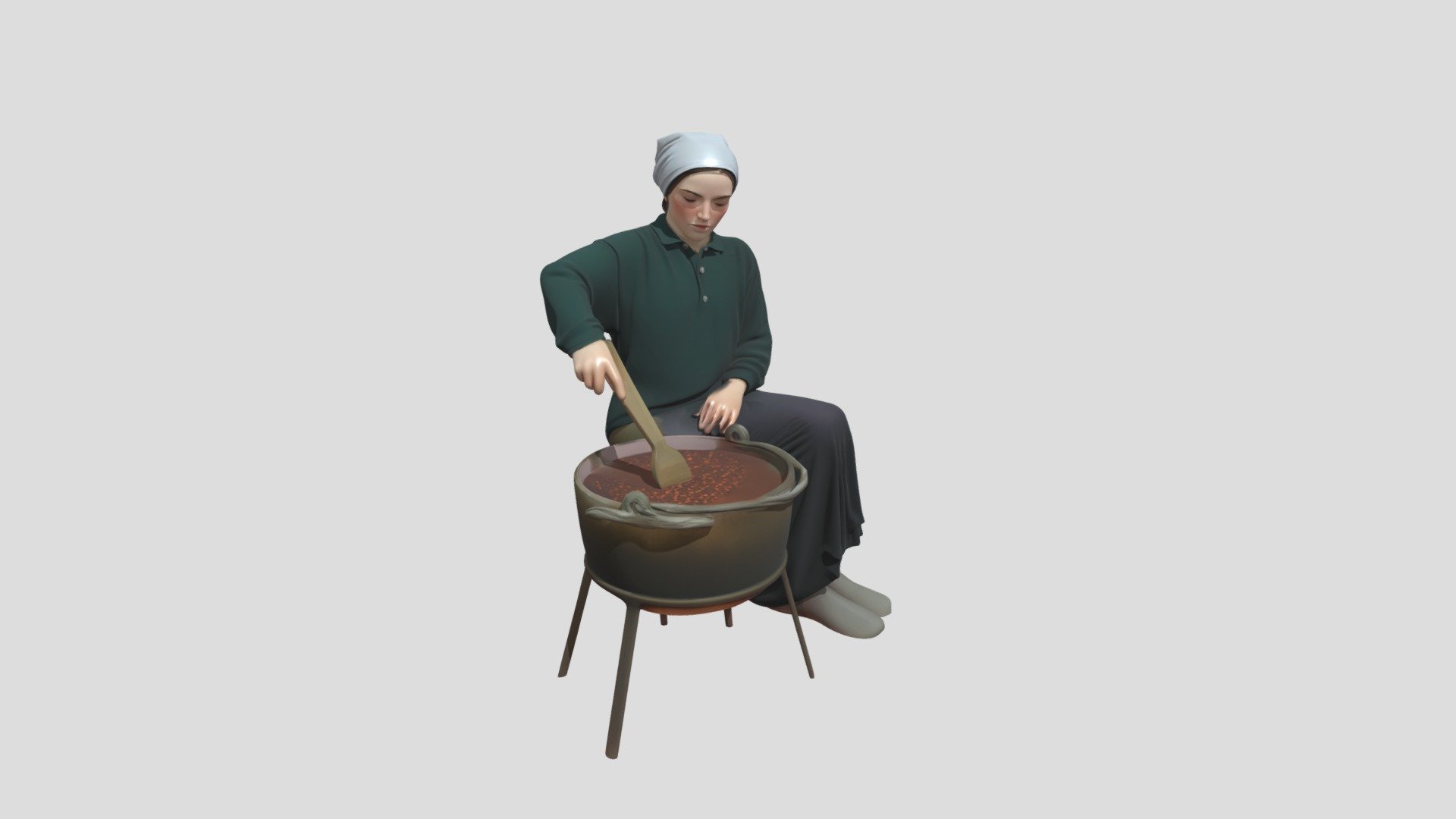 Woman cooking Tatara