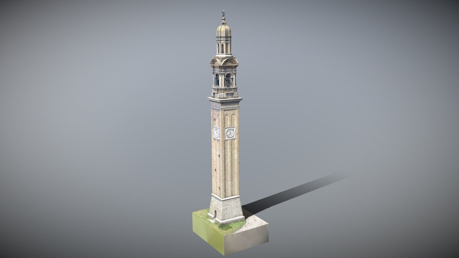 Drone photogrammetry of an italian clock tower
