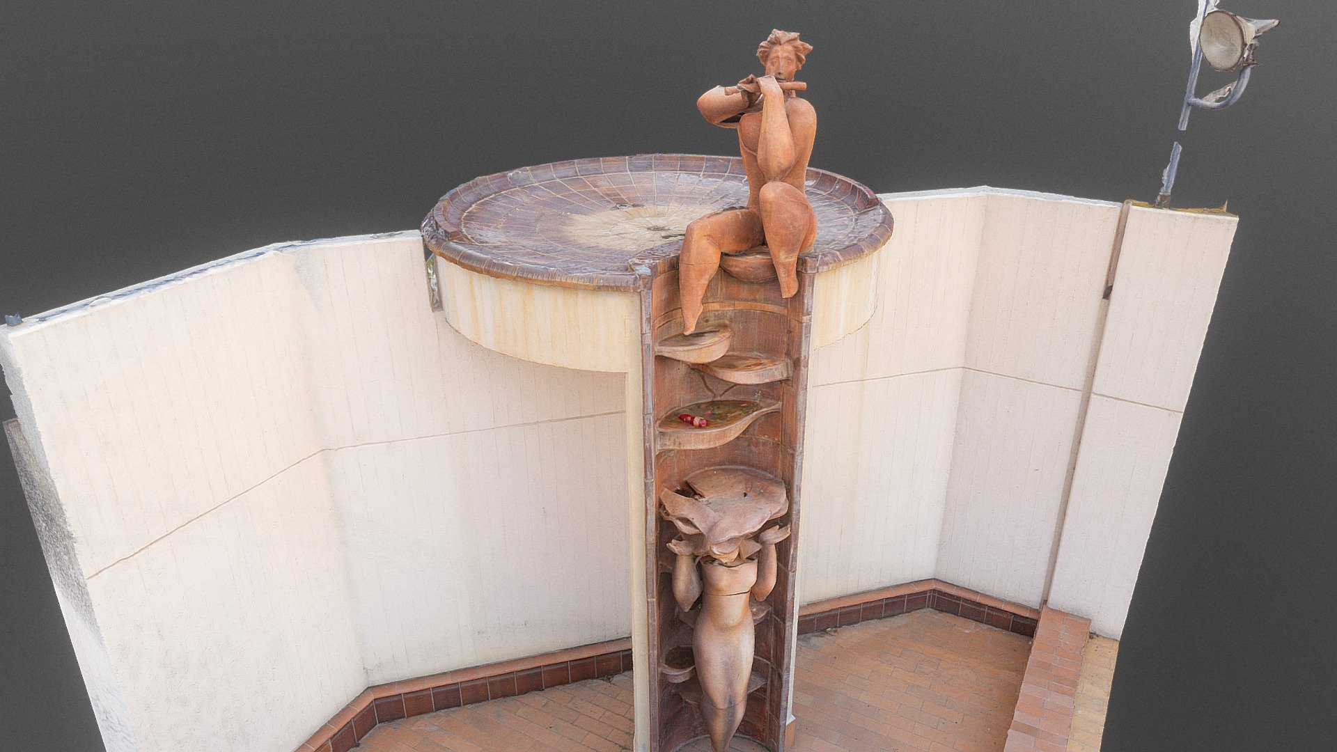 The Faun and Fay fountain