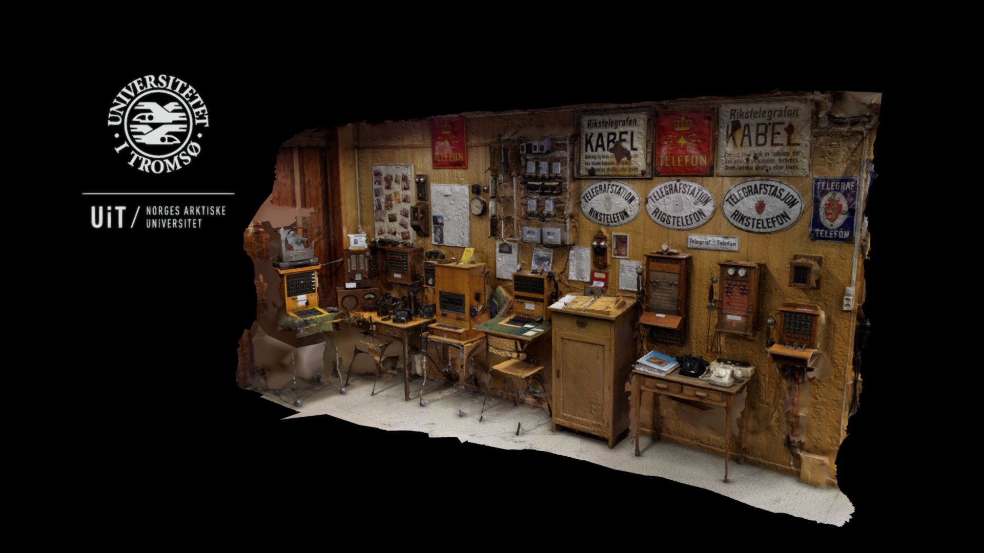 Exhibition of old telephone switchboards
