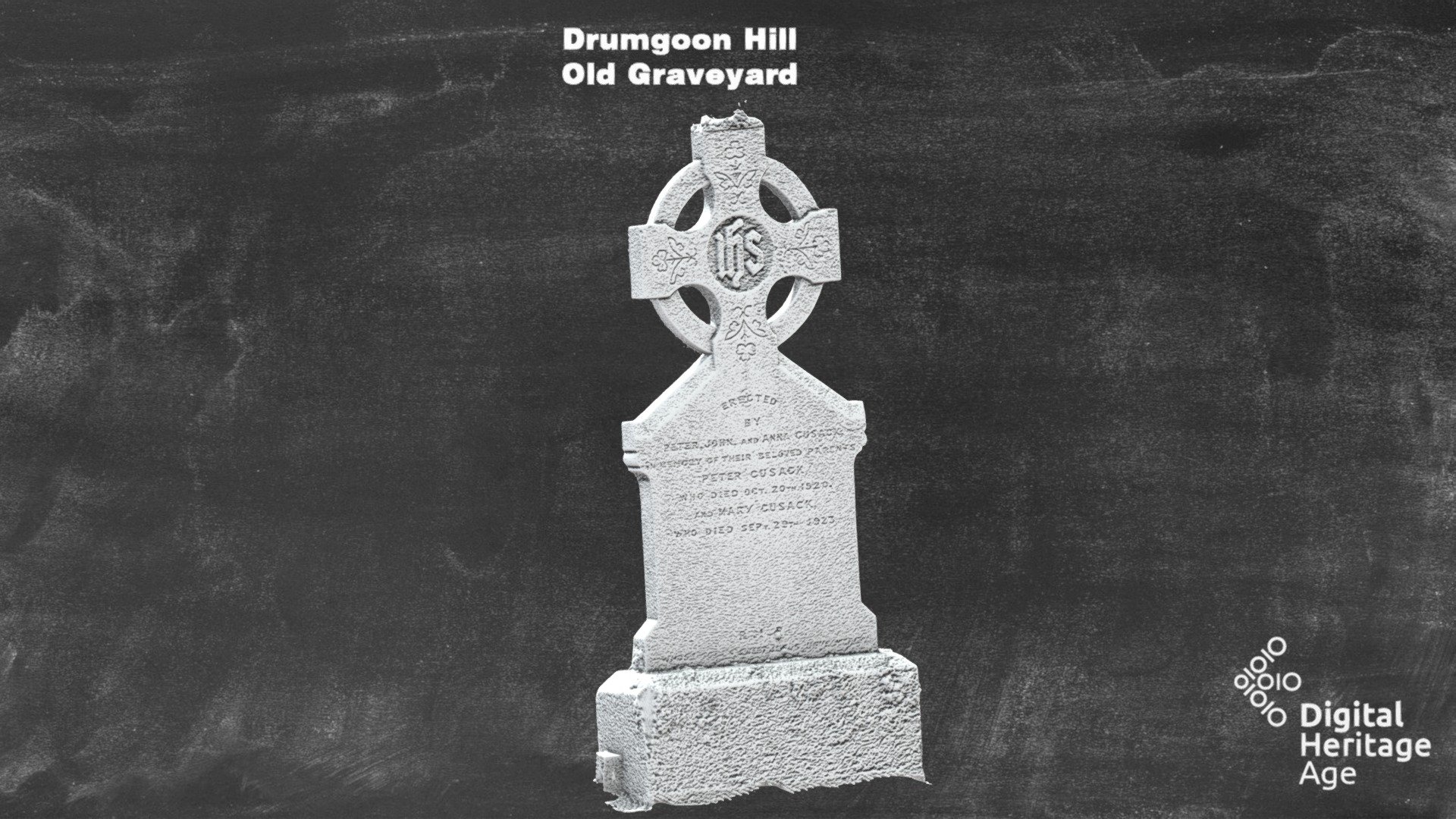 Drumgoon Hill - Old Graveyard Headstone  DGH324
