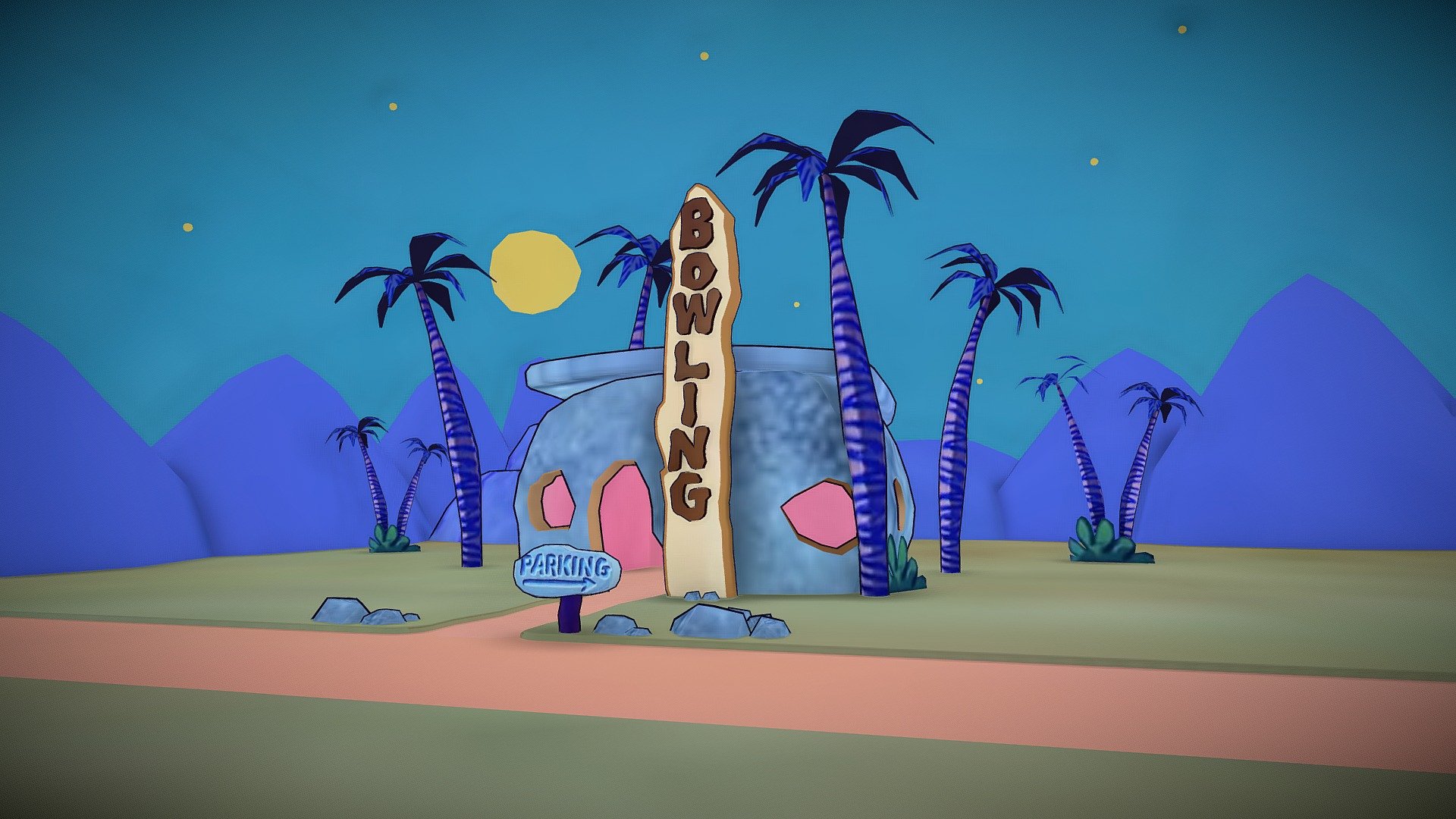 FLINTSTONES BOWLING ALLEY