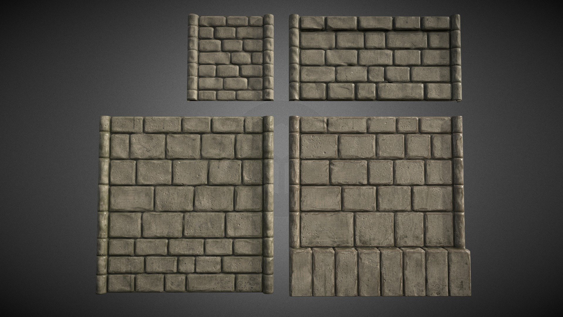 Stylized Modular Stonewalls