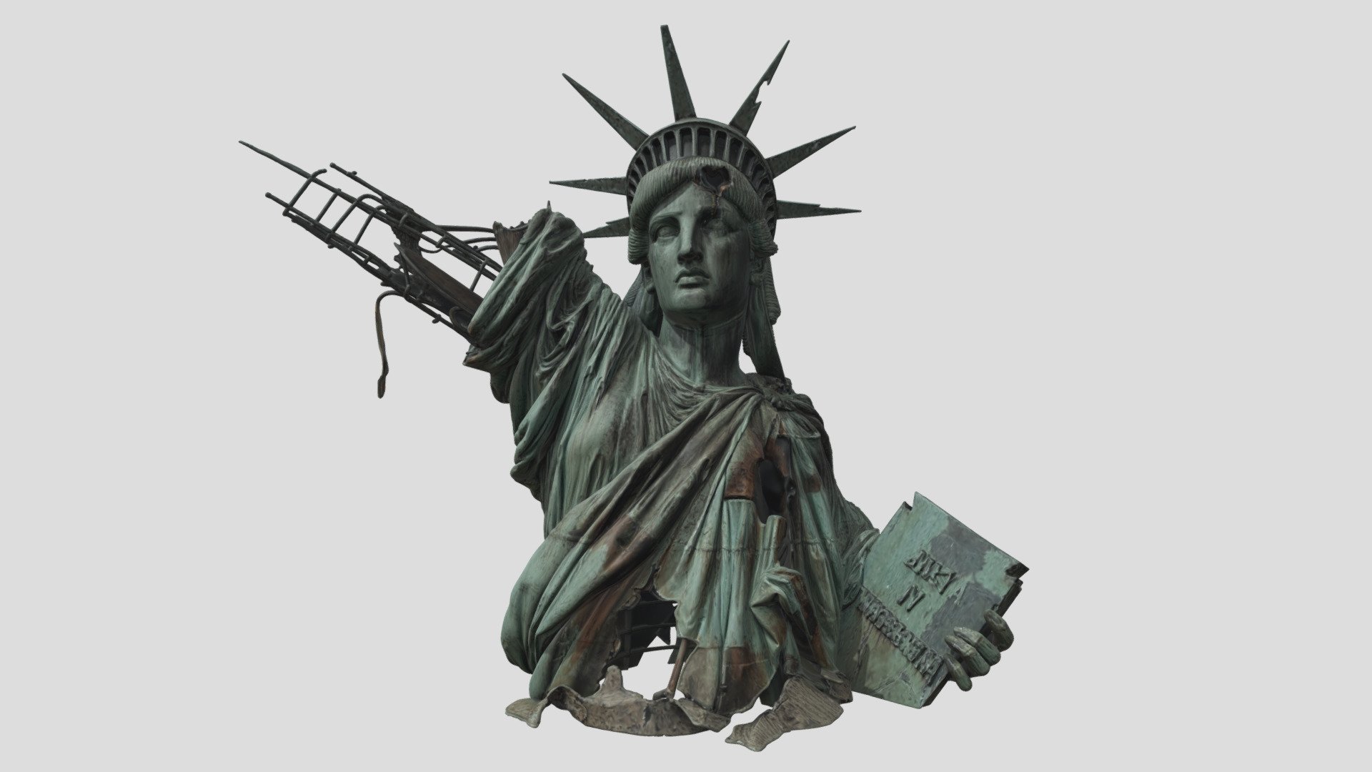 Post Apocalyptic Statue Of Liberty
