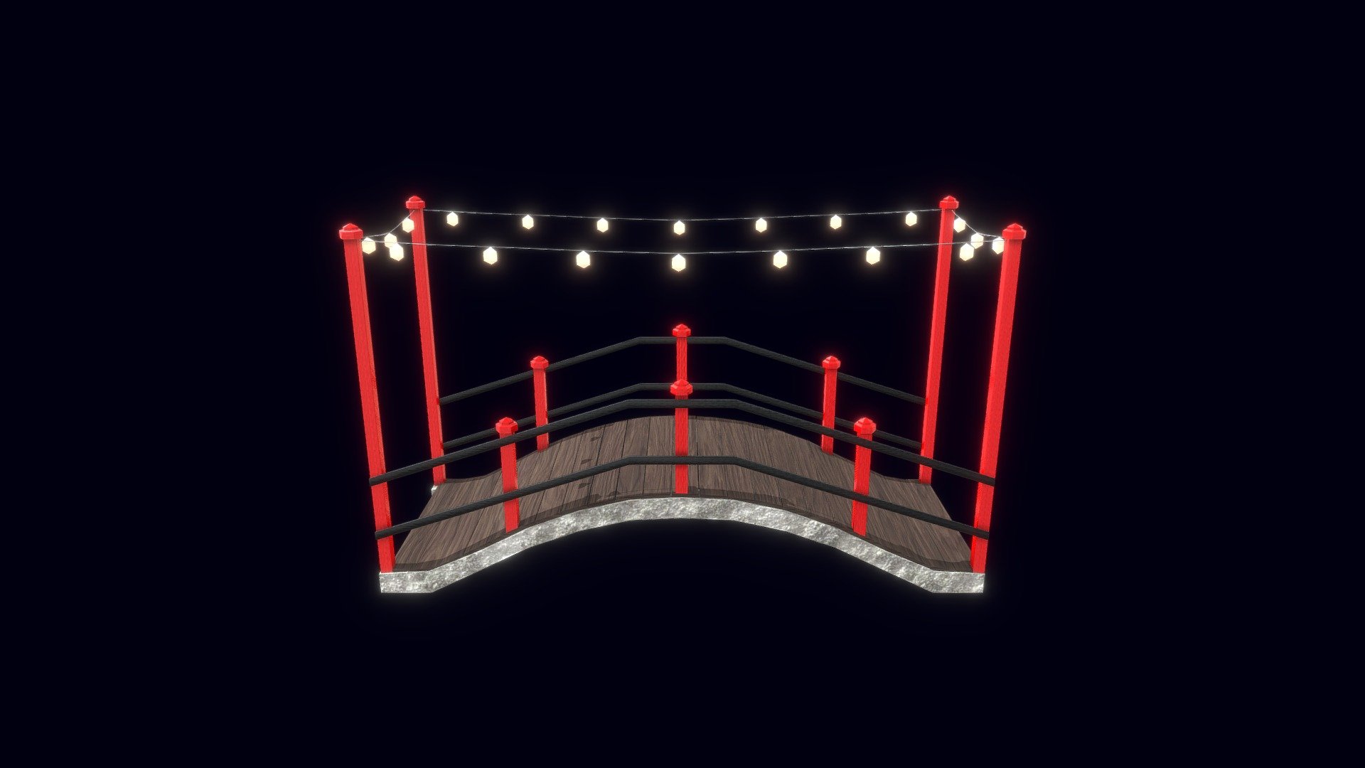 Japanese shrine - Bridge 2 (improved)
