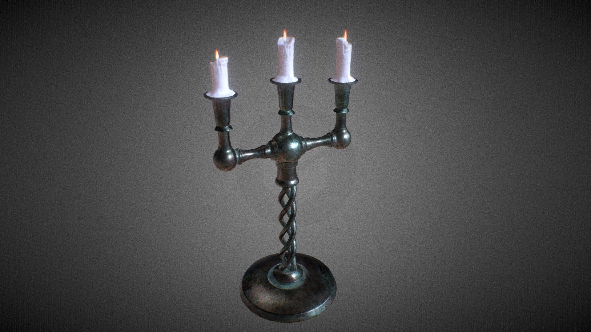 Old Bronze Candelabra