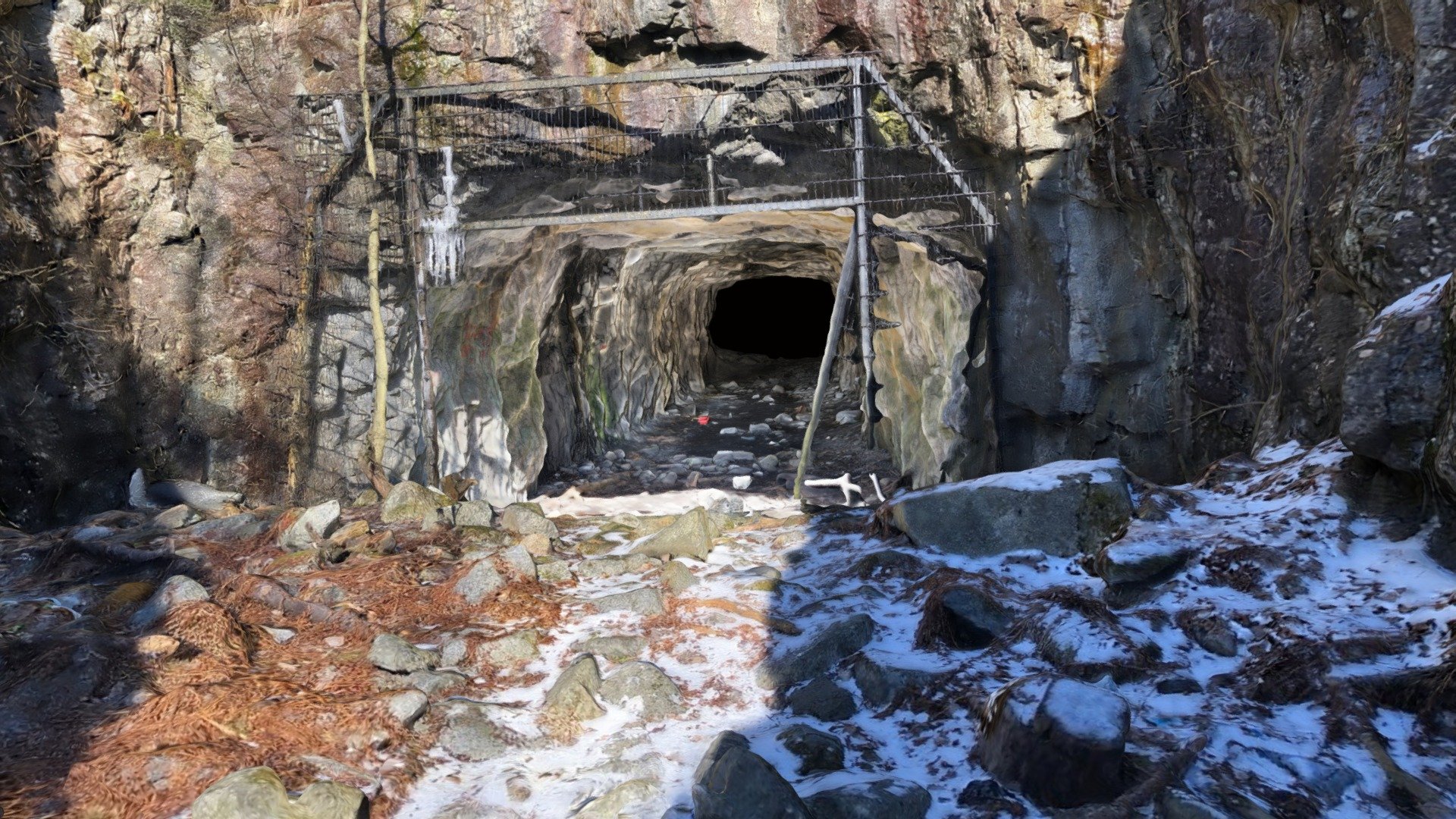 Cave in WW1 base, Kivikko, Helsinki, Finland