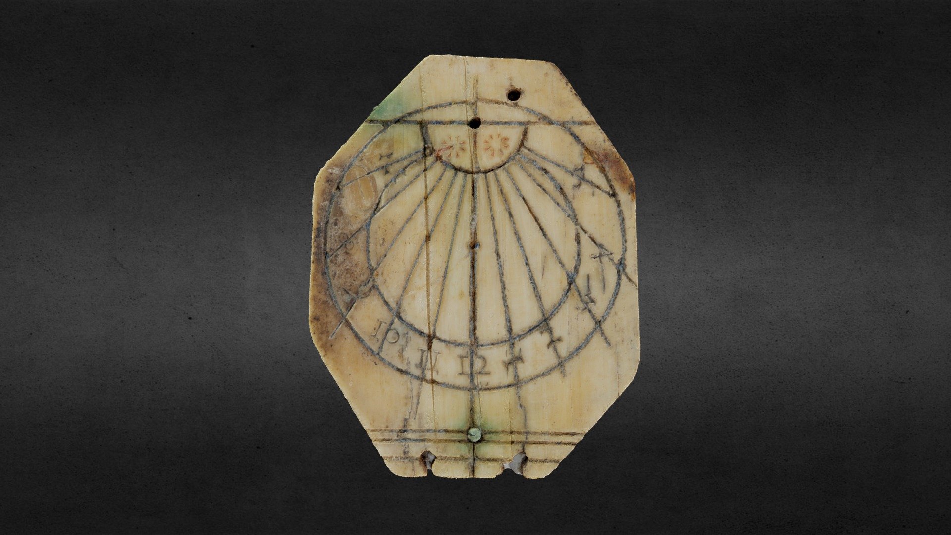 095 Klappsonnenuhr / Folding sundial