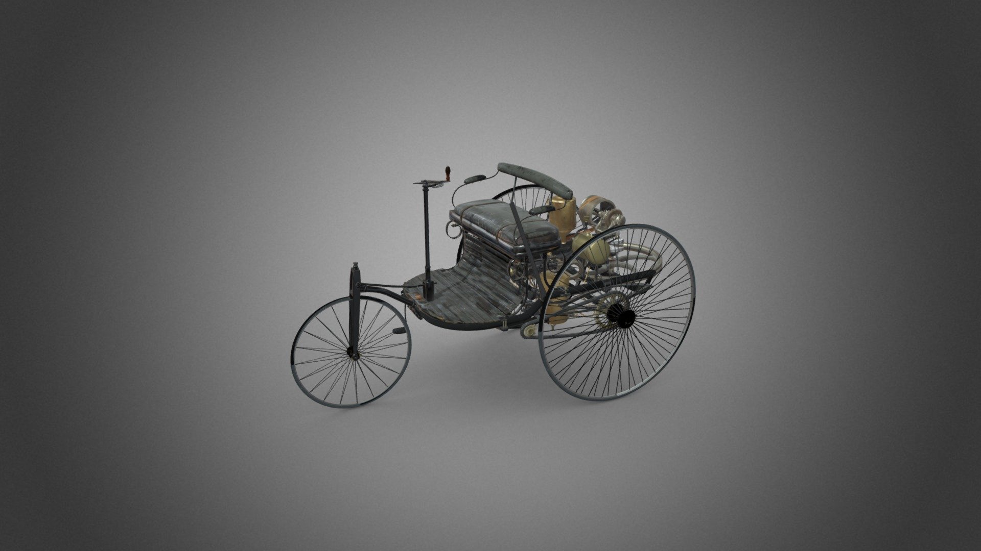 Erster Dreirad-Motorwagen von Carl Benz