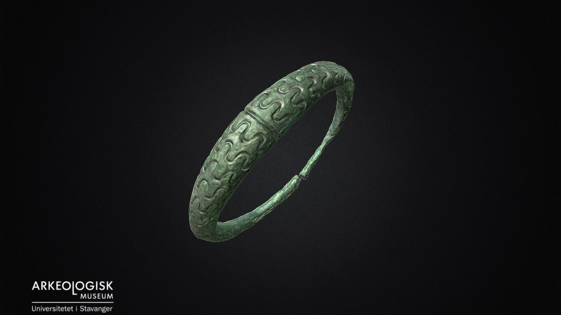 Armlet in bronze, iron age