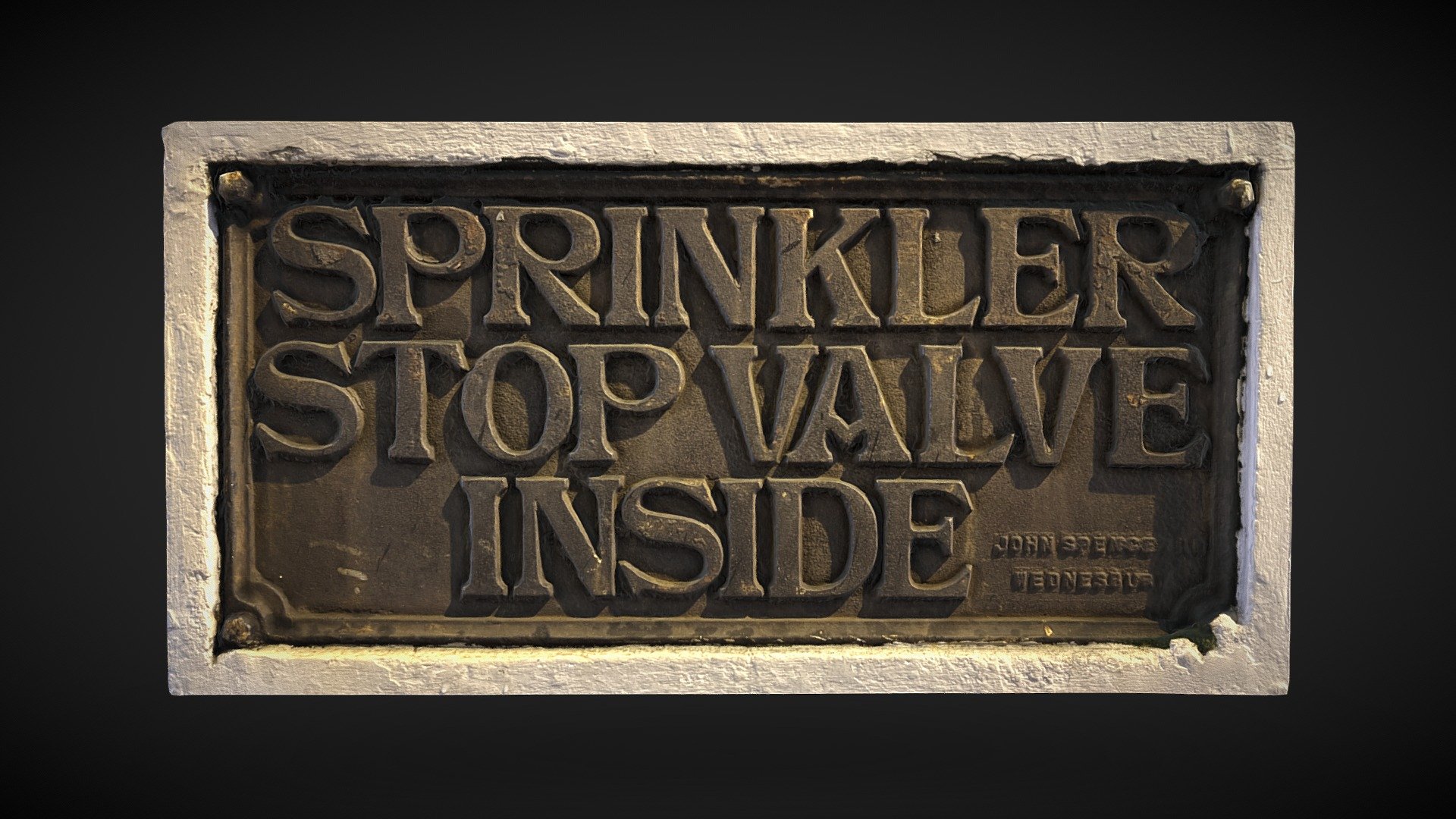 Cast Iron Sign, Dalston, London, UK