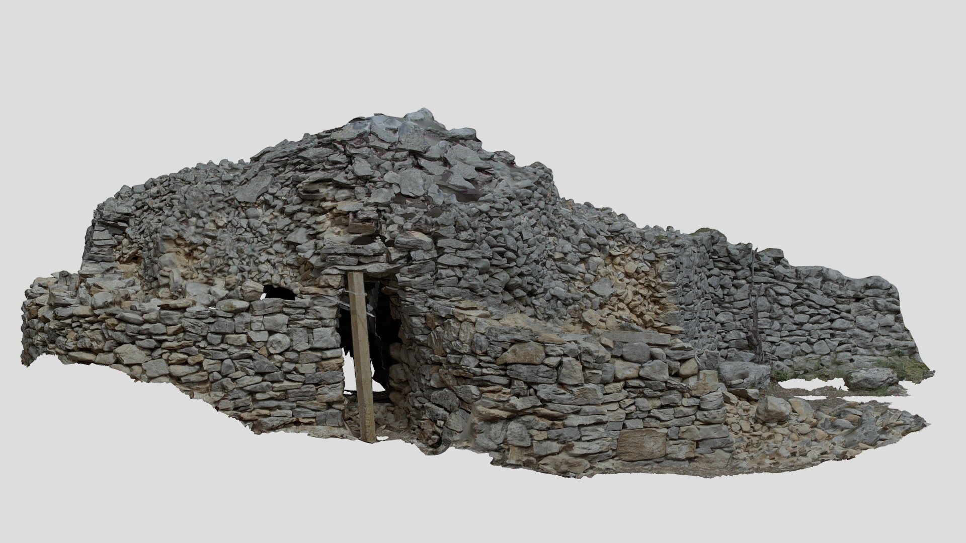 Stone Hut Scan 4k : French Countryside Photoscan
