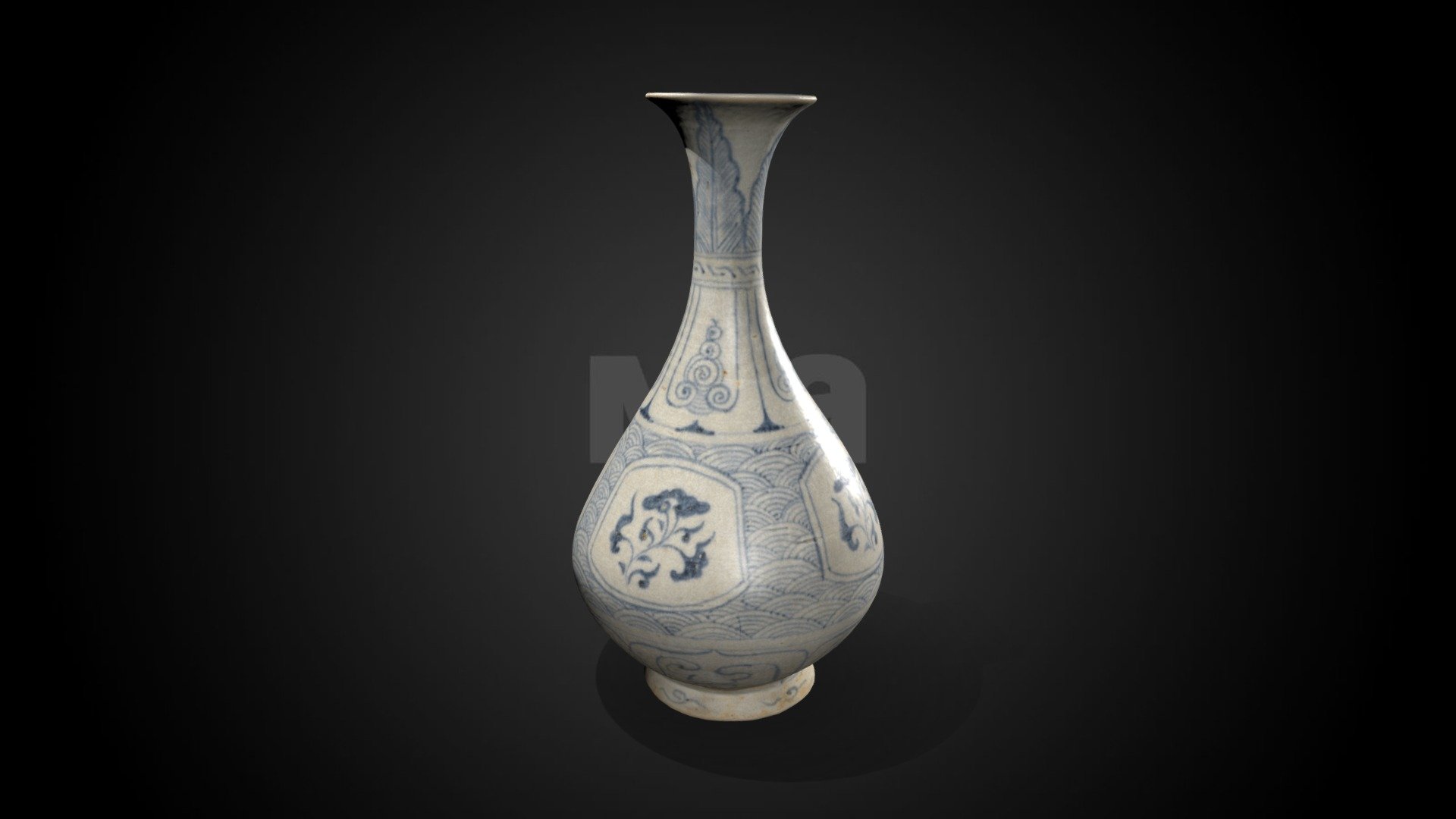 Vietnamese Bottle Vase (Yu-hu chun), 15th C CE