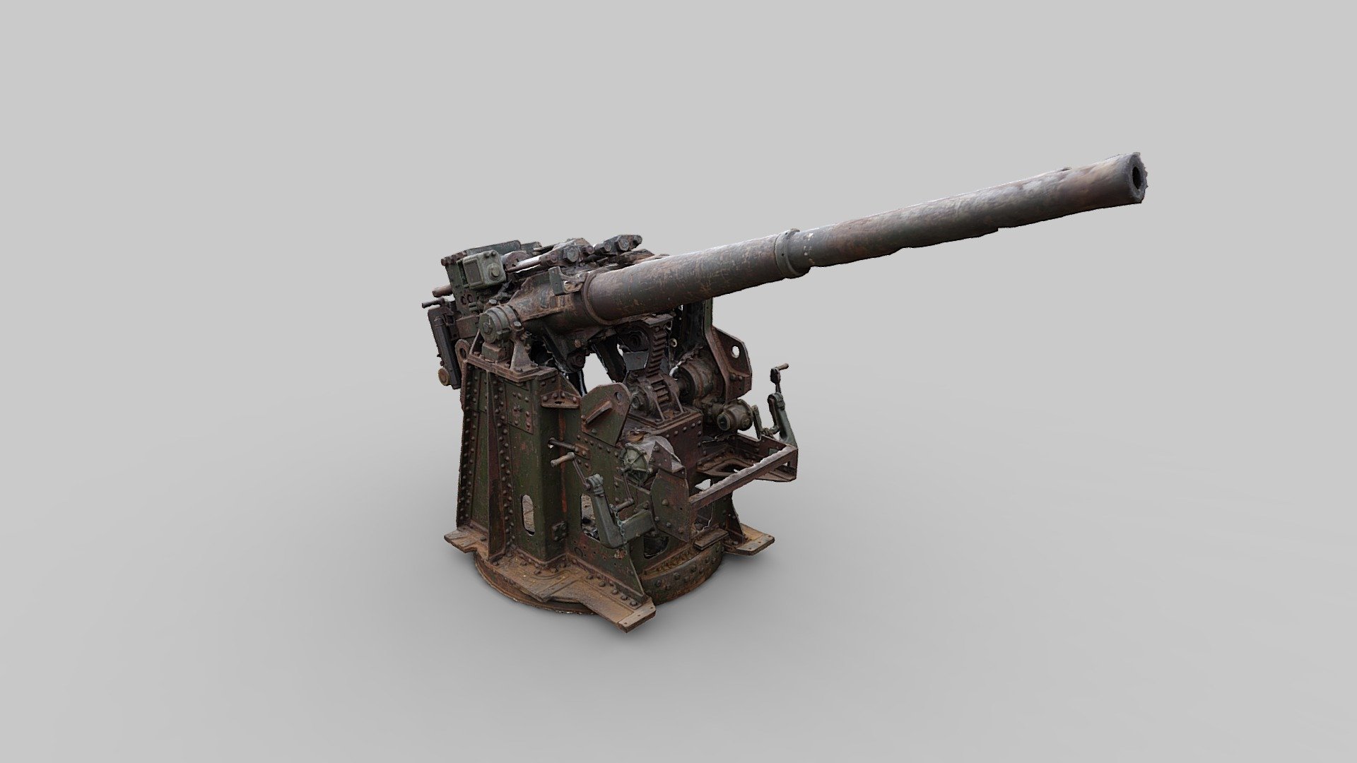 Four Inch QF Twin Gun