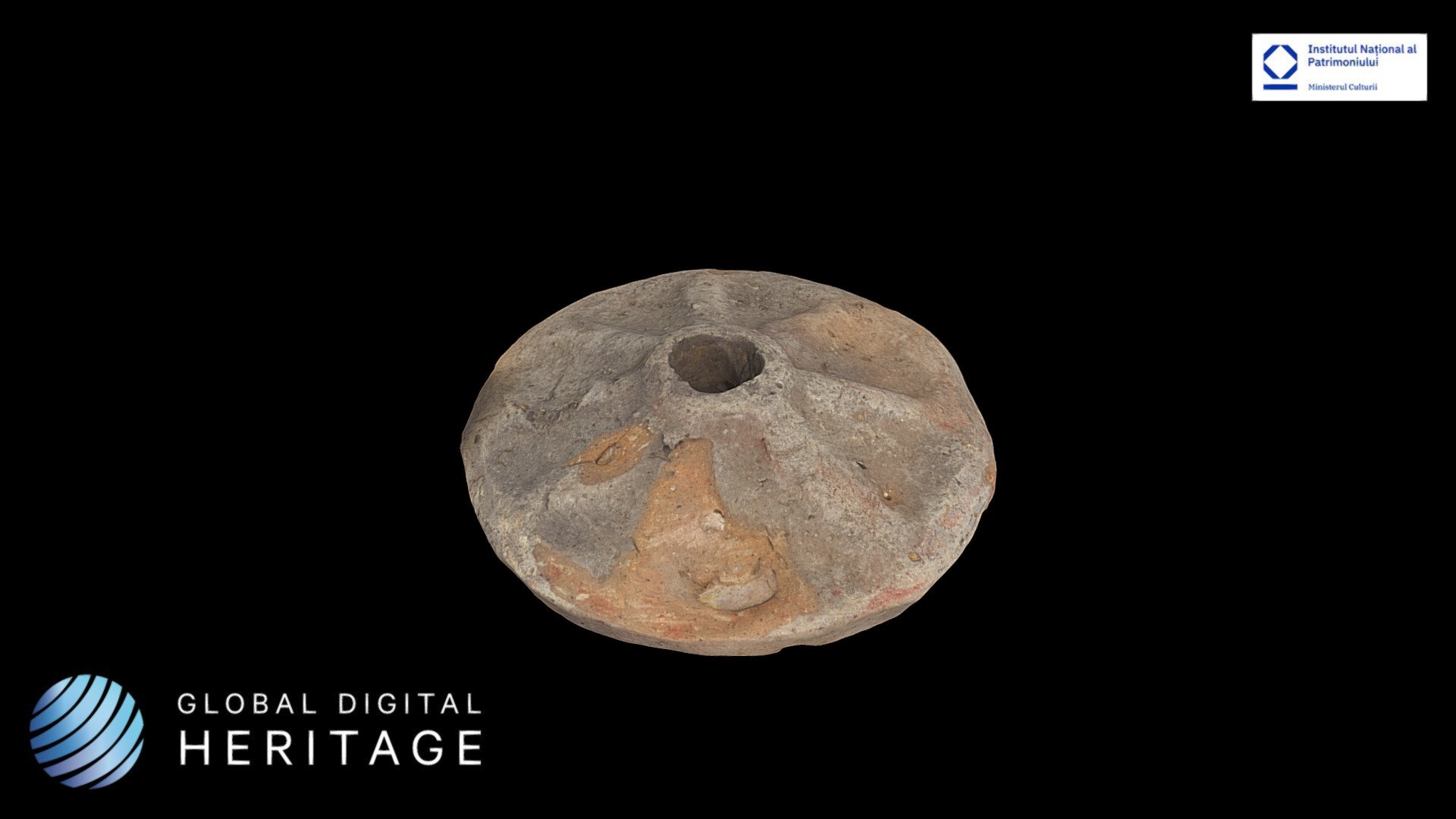 Circular spindle whorl