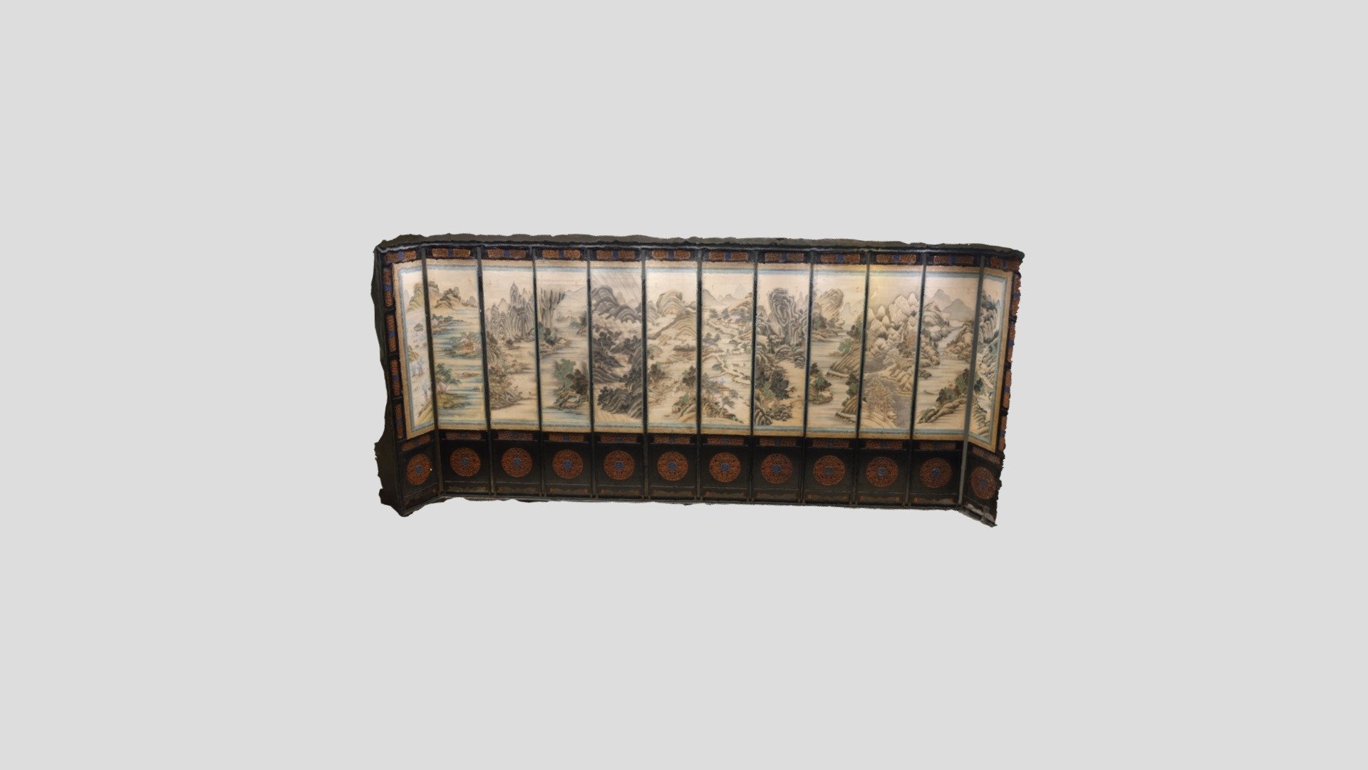 Chinese Painted Screen