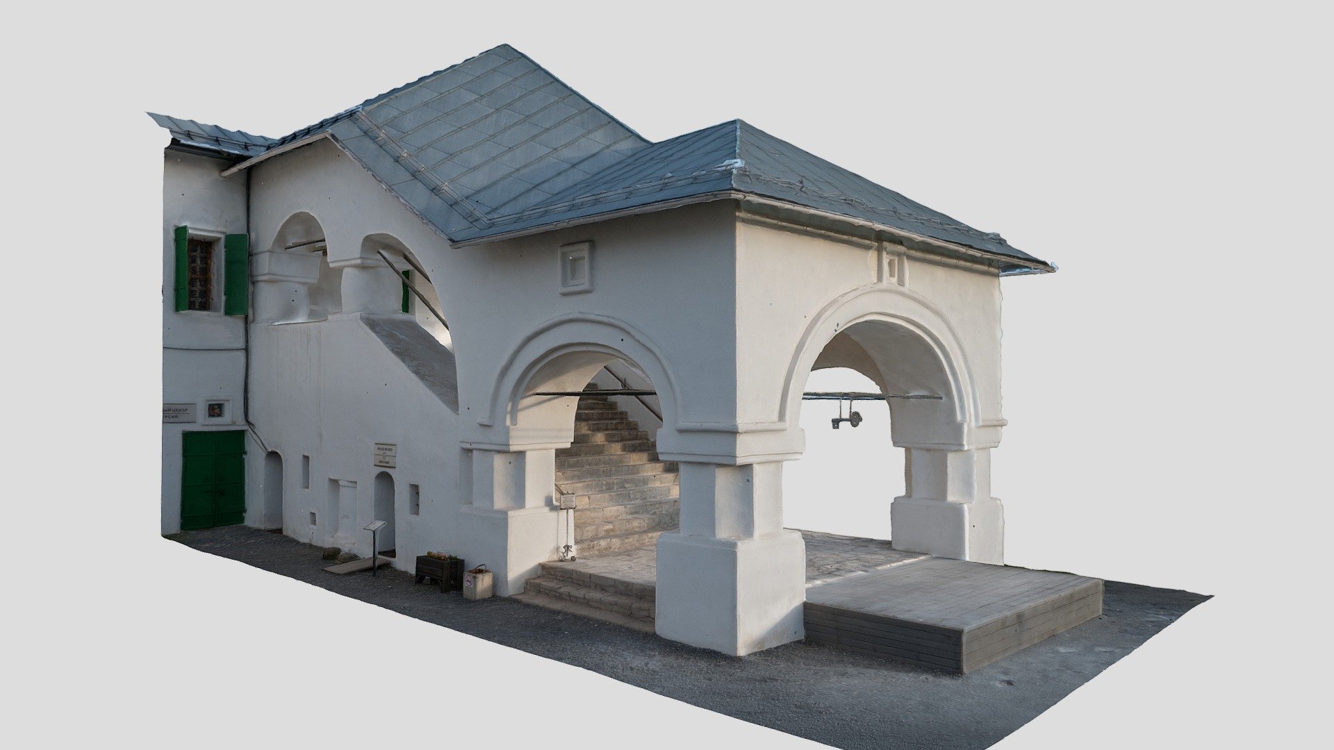 Entrance to House of Orders, Pskov, Russia