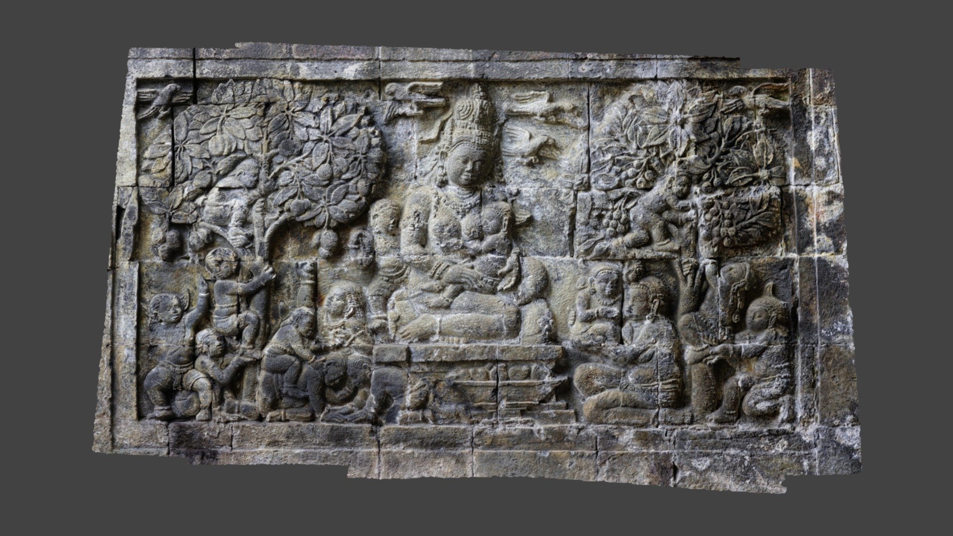 A relief of Candi Mendut