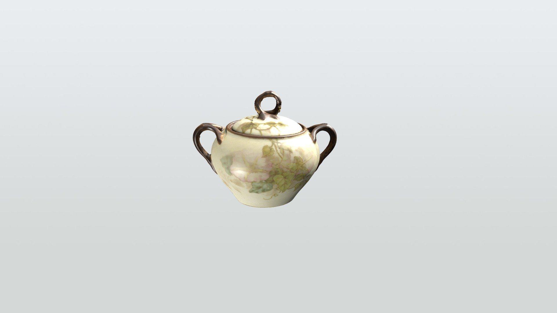Caroline Harrison Painted Sugar Bowl - Preview