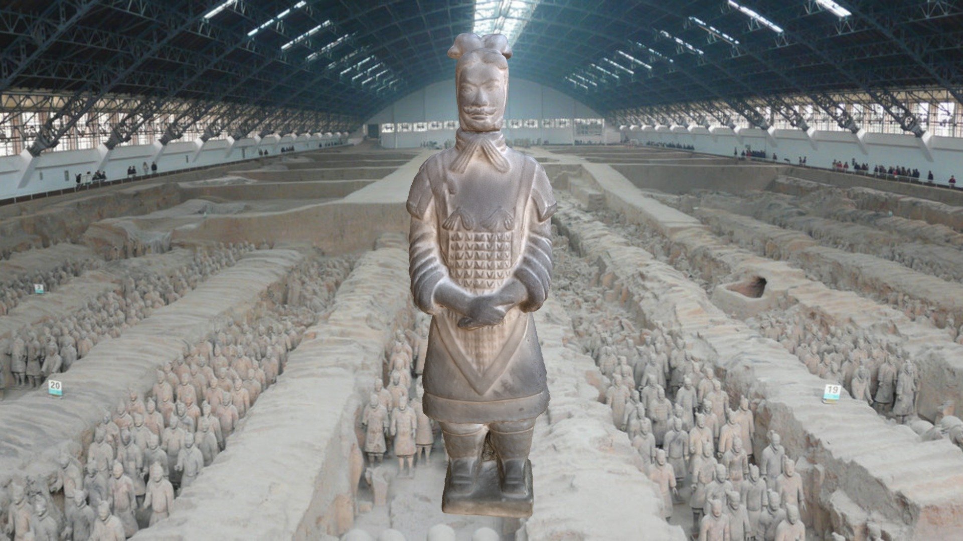 Infante de terracota Mausoleo de Quin Shi Huang