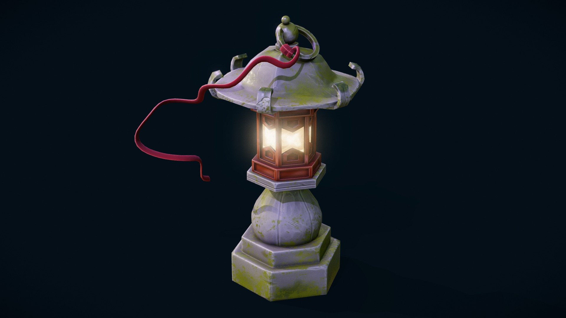 Stylized Tōrō japanese lantern