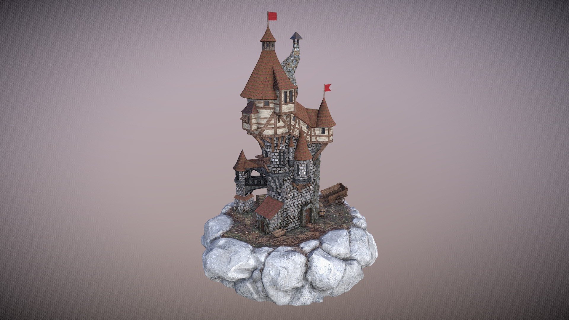 Medieval Tower Diorama