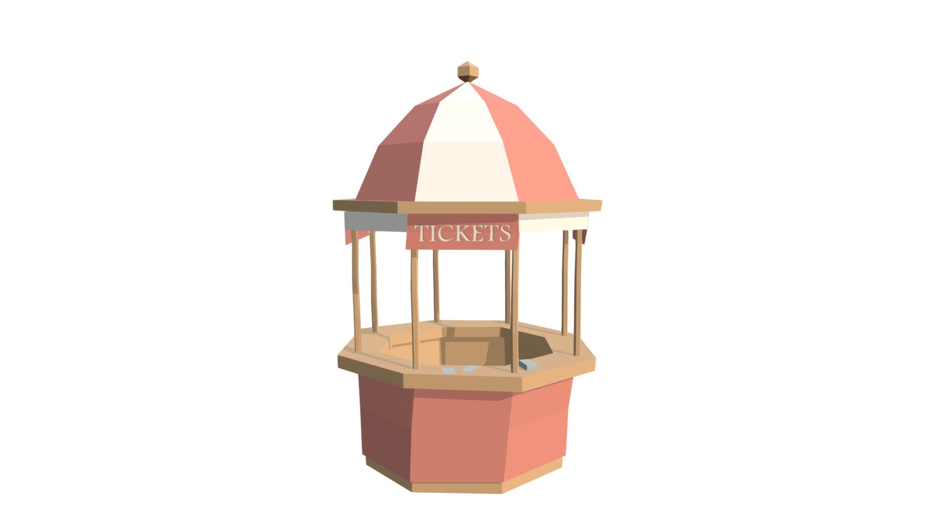 Ticket Window lowpoly