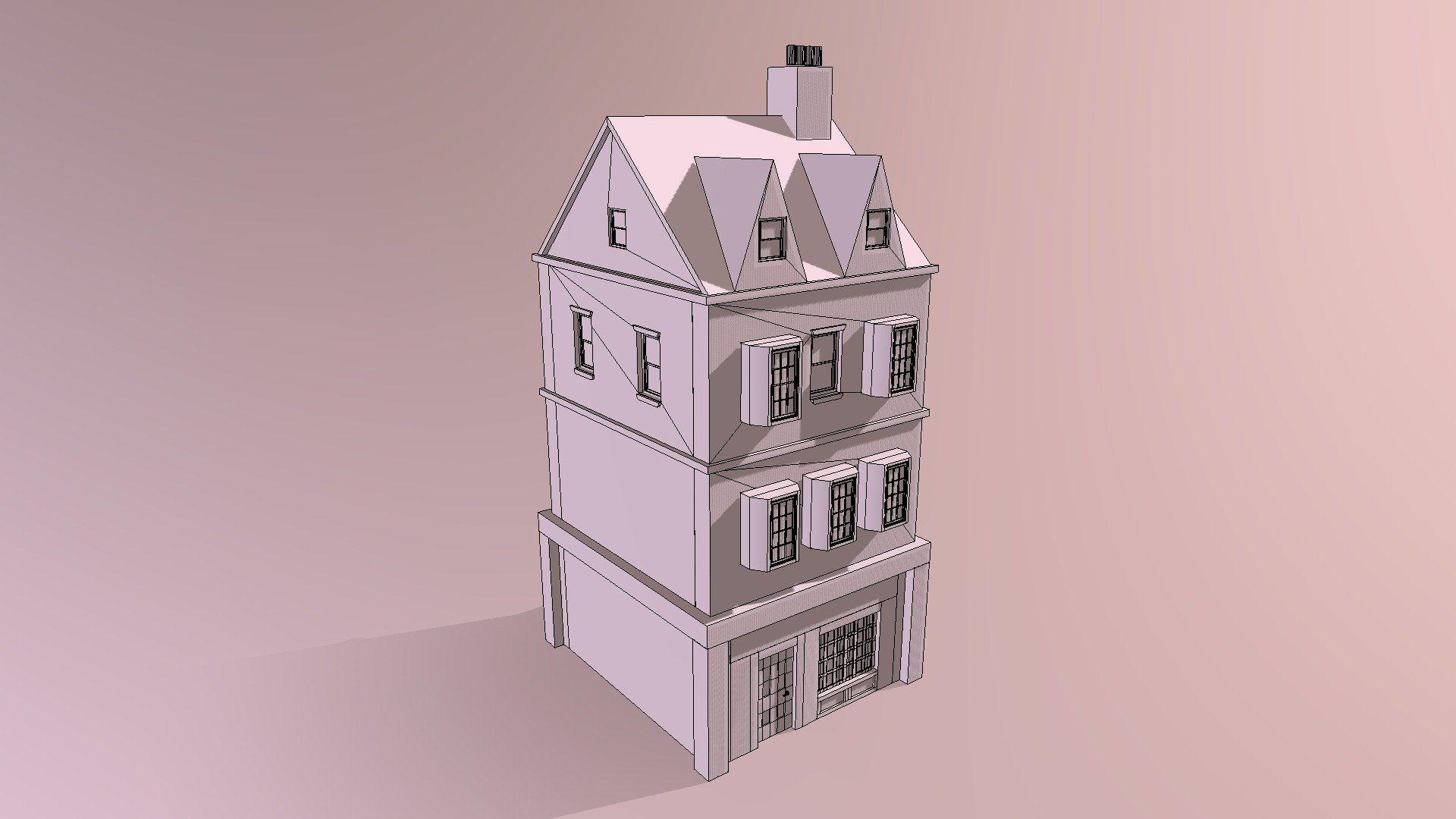 Victorian Building (Untextured)