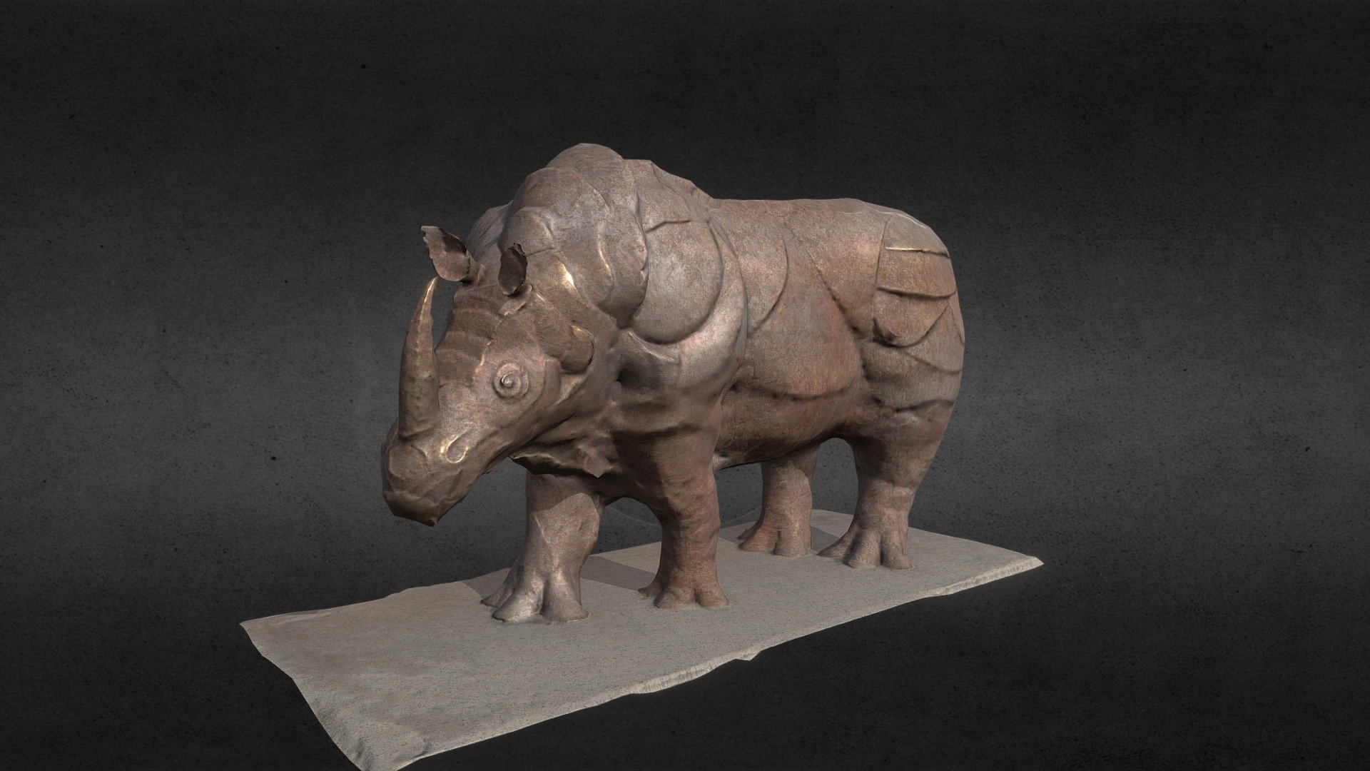 Rhinoceros statue